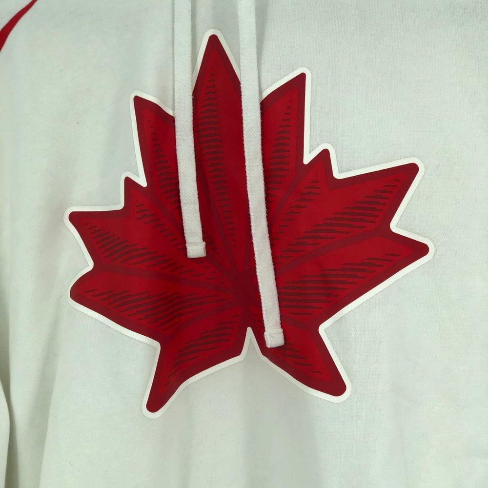 Nike White & Red Basic Pullover Sweatshirt | Long… - image 3